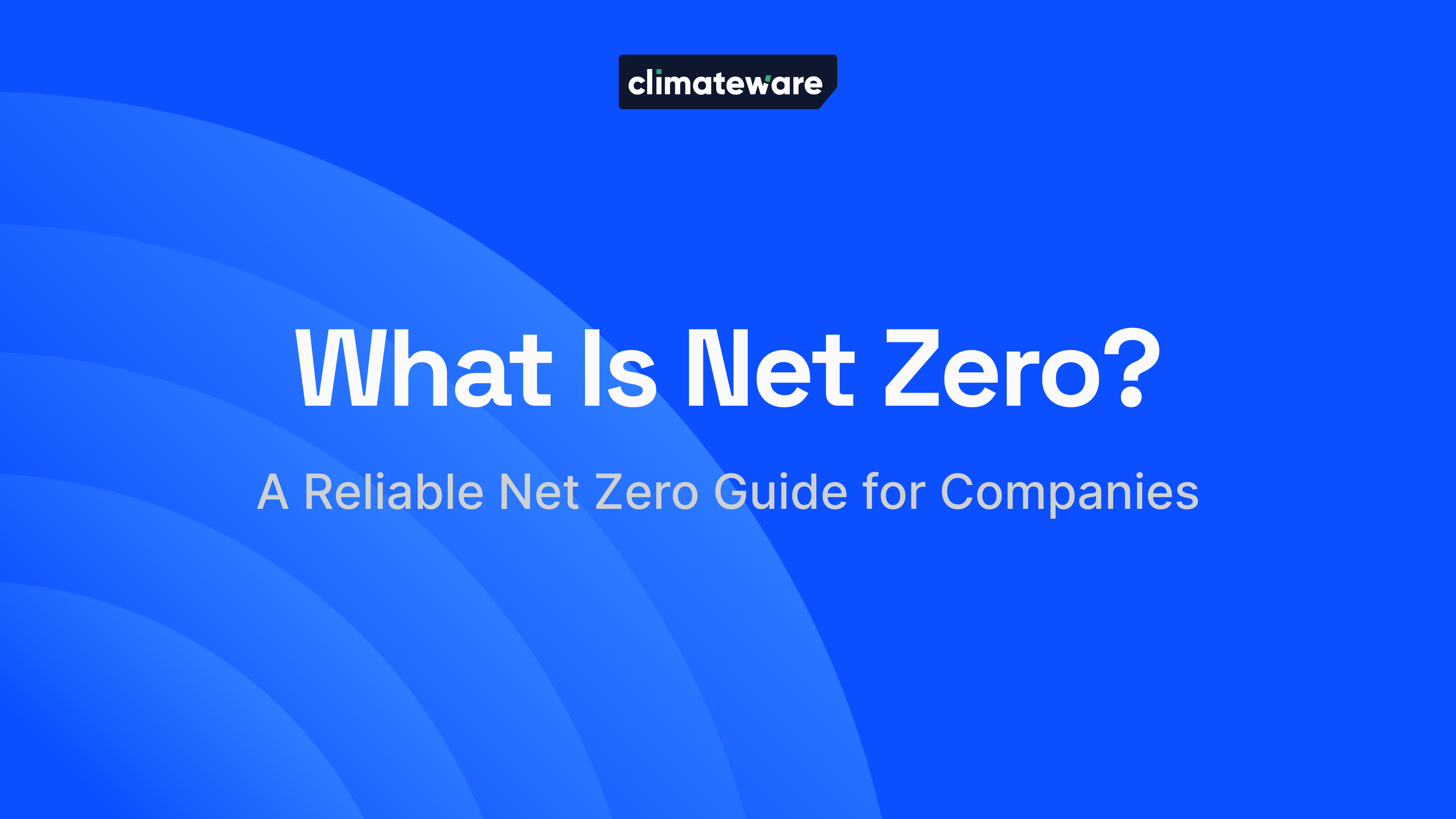 What Is Net Zero?