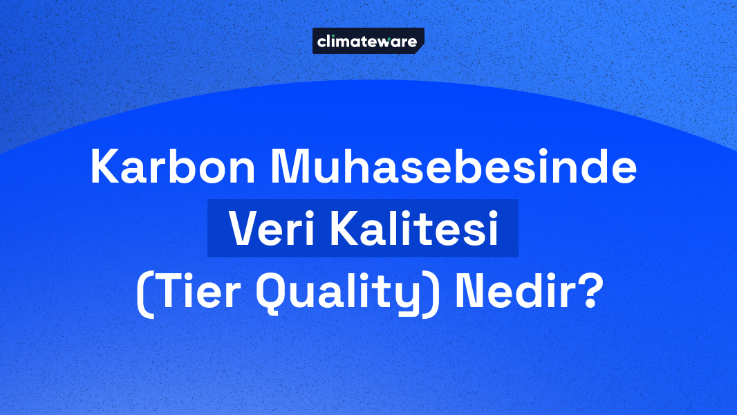 Karbon Muhasebesinde Veri Kalitesi (Tier Quality) Nedir?